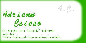 adrienn csicso business card
